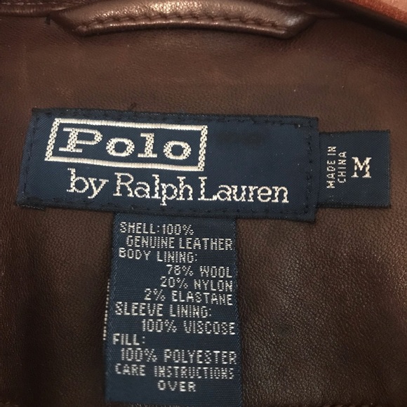 Vintage Polo Ralph Lauren Leather Jacket!!! - Picture 10 of 16